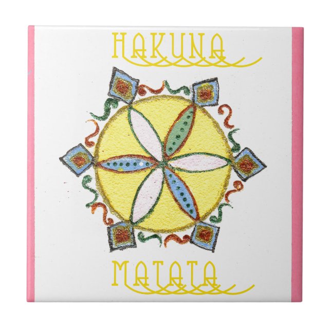 Azulejo Hermoso patrón de vectores florales estelares Insp (Frente)