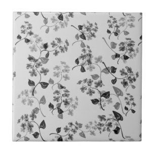 Azulejo Hermoso patrón floral sin costura olvido-me-not bl