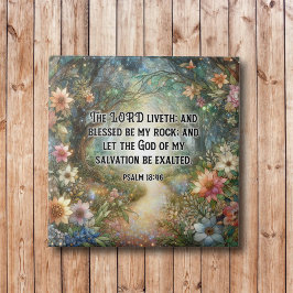 Azulejo Hermoso Salmo Floral de Vidrio Manchado