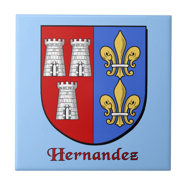 Azulejo Hernandez Family Shield (Frente)