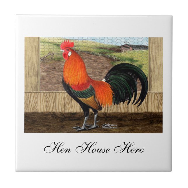 Azulejo Héroe de la casa de gallina (Frente)