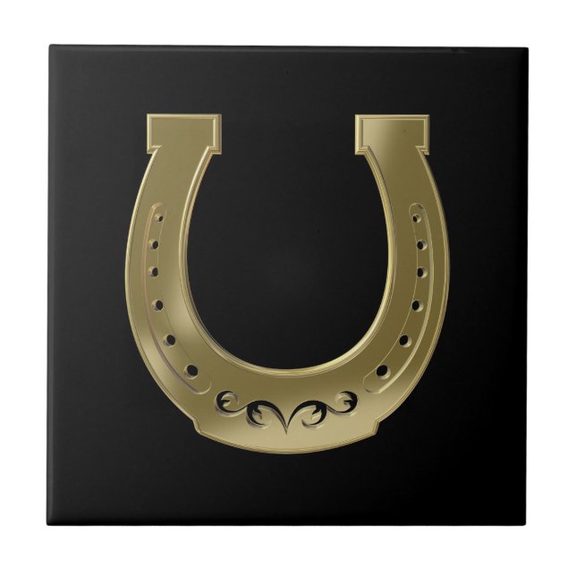 Azulejo Herradura dorada (Frente)