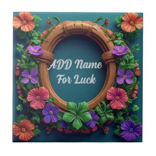 Azulejo Herradura y trébol