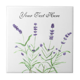 Azulejo Hierba de lavanda plantas botánicas flores moda pú