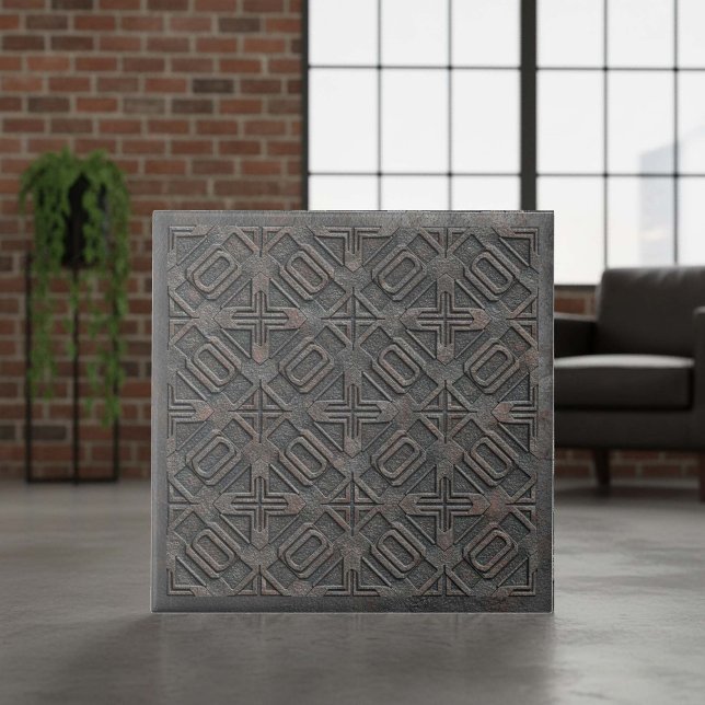 Azulejo Hierro Fundido Geométrico Metálico #7 ID1227 (Subido por el creador)
