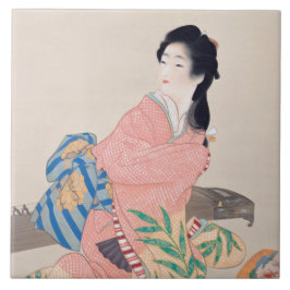 Azulejo Hija Miyuki (bella dama japonesa) (asiática)
