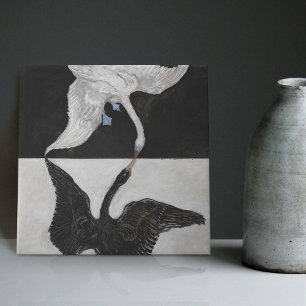 Azulejo Hilma Af Klint Art Deco Swan Wall Decoración contr