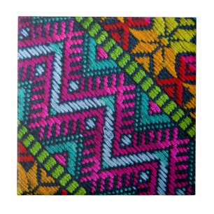 Azulejo Hilos tejidos étnicos