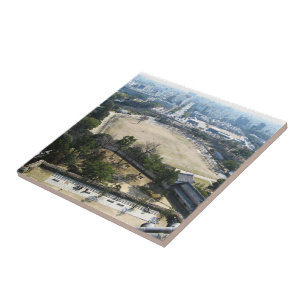 Azulejo Himeji, Japón (Vista desde la parte superior del c