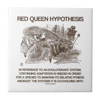 Azulejo Hipótesis roja de la reina (reina roja de Alicia
