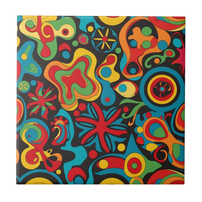Azulejo Hippie Ceramic Tile (Frente)