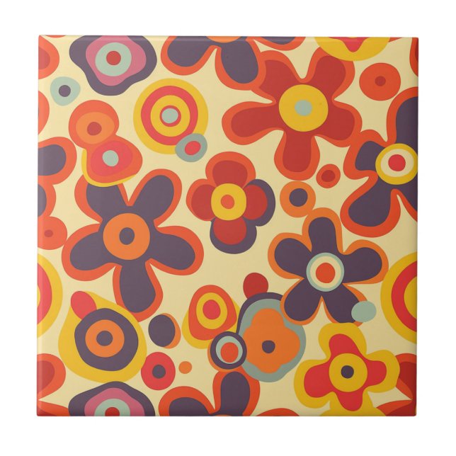 Azulejo Hippie Ceramic Tile (Frente)