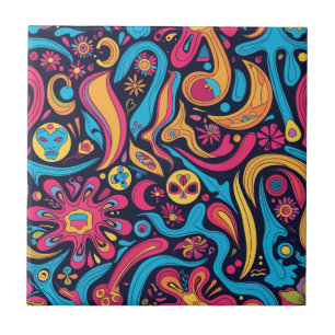 Azulejo Hippie Ceramic Tile