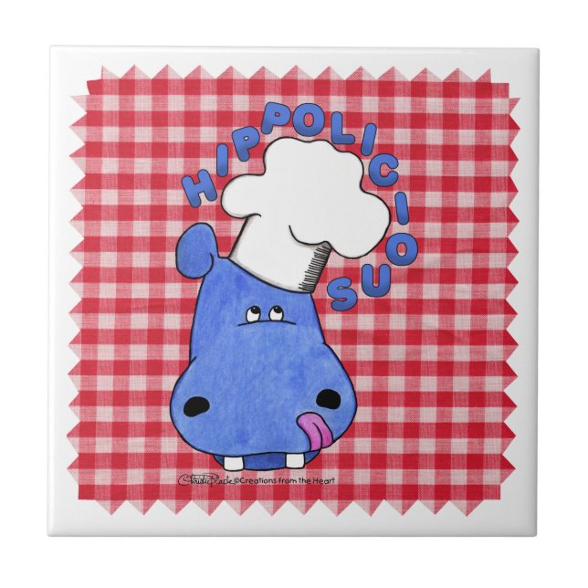 Azulejo Hippo Chef Hippolicious (Frente)