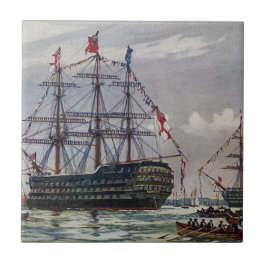 Azulejo HMS Queen Battleship 1839