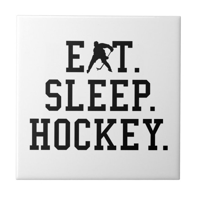Azulejo Hockey sobre césped para dormir - Amantes del hock (Frente)