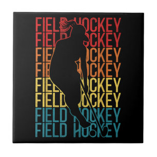Azulejo Hockey sobre hierba retro vintage Hockey sobre hie