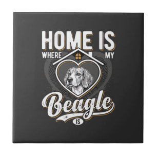 Azulejo Hogar es donde está mi Beagle_1