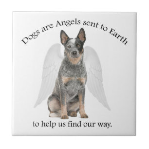 Azulejo Hogar Perro Angel Tile Coaster