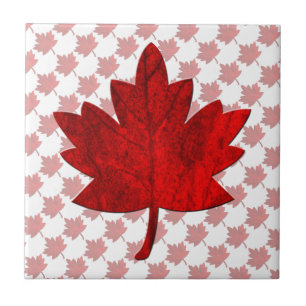 Azulejo Hoja de arce de Canadá por Shirley Taylor