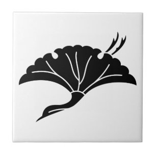 Azulejo Hoja de ginkgo en forma de grulla