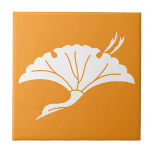 Azulejo Hoja de ginkgo en forma de grulla