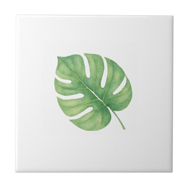Azulejo Hoja Gren de Monstera (Frente)