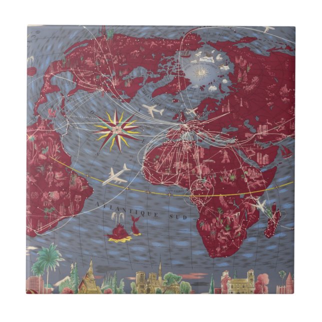 Azulejo Hojas 1-8: Air France (Frente)