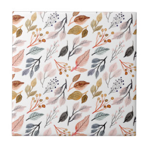 Azulejo hojas de árbol