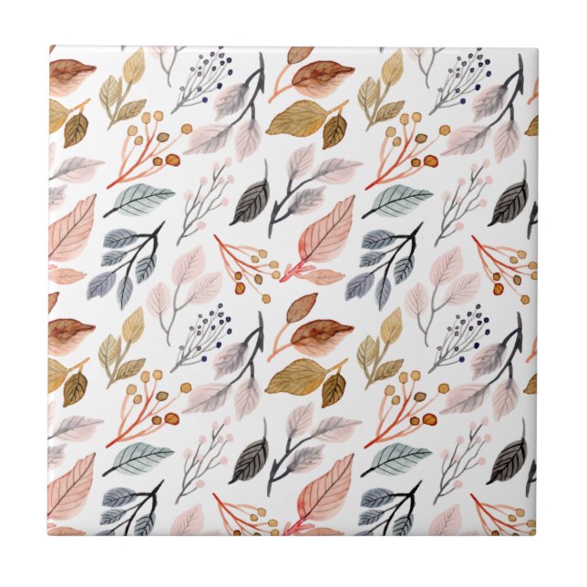 Azulejo hojas de árbol (Frente)