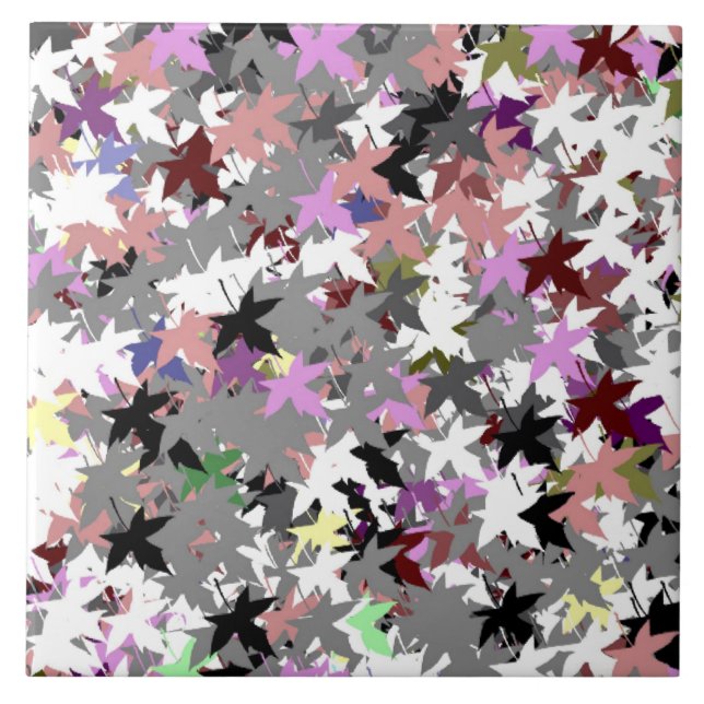 Azulejo HOJAS DE ÁRBOL DE bonito (Frente)