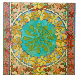 Azulejo Hojas de estilo Art Nouveau, Mucha