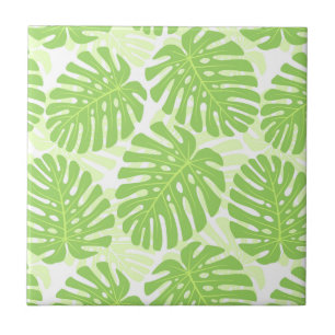 Azulejo Hojas de la planta tropical - modelo de Monstera