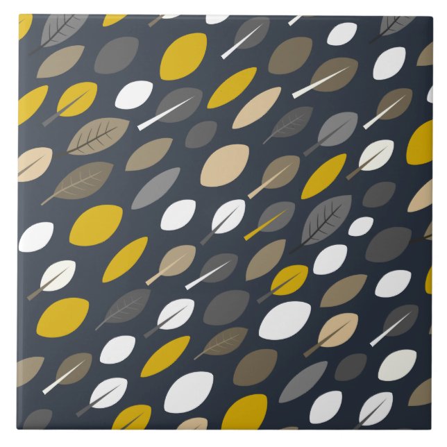 Azulejo Hojas de medianoche (Frente)