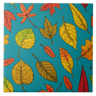 Azulejo Hojas de otoño