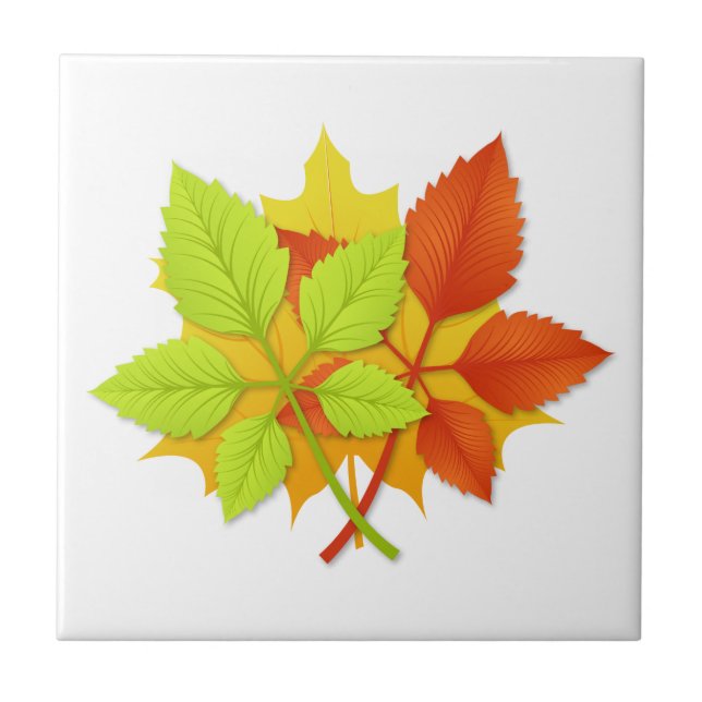 Azulejo Hojas de otoño (Frente)