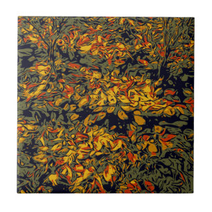 Azulejo Hojas de otoño