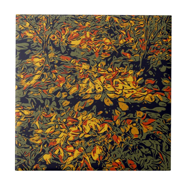 Azulejo Hojas de otoño (Frente)
