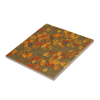 Azulejo Hojas de otoño en mosaico