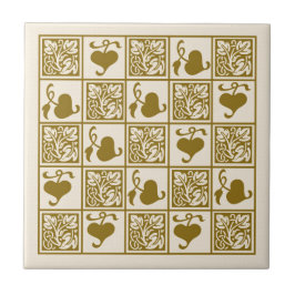 Azulejo Hojas de vid de cosecha