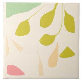 Azulejo Hojas dispersas Tile cerámico