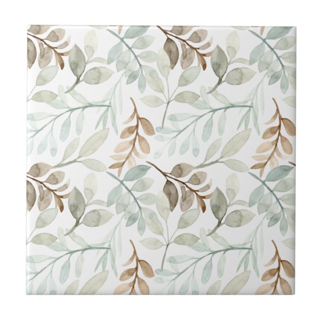 Azulejo Hojas en caída (Frente)