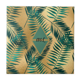 Azulejo Hojas exóticas