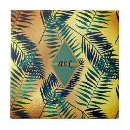 Azulejo Hojas exóticas
