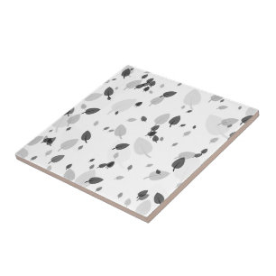 Azulejo Hojas grises