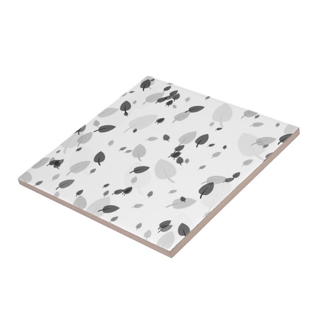 Azulejo Hojas grises (Lado)