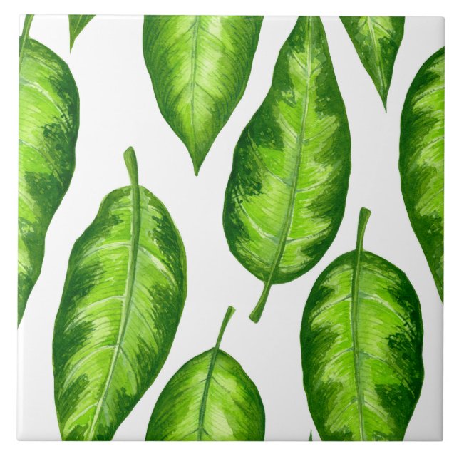 Azulejo Hojas tropicales (Frente)