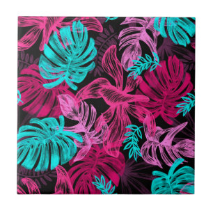 Azulejo Hojas tropicales