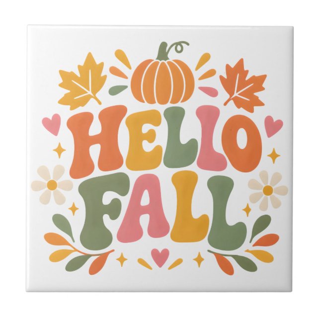 Azulejo Hola Otoño (Frente)