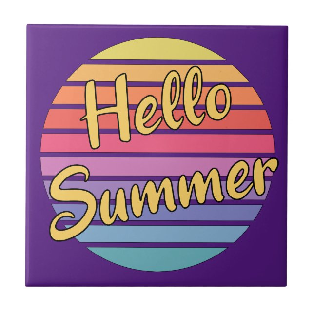 Azulejo Hola Verano (Frente)